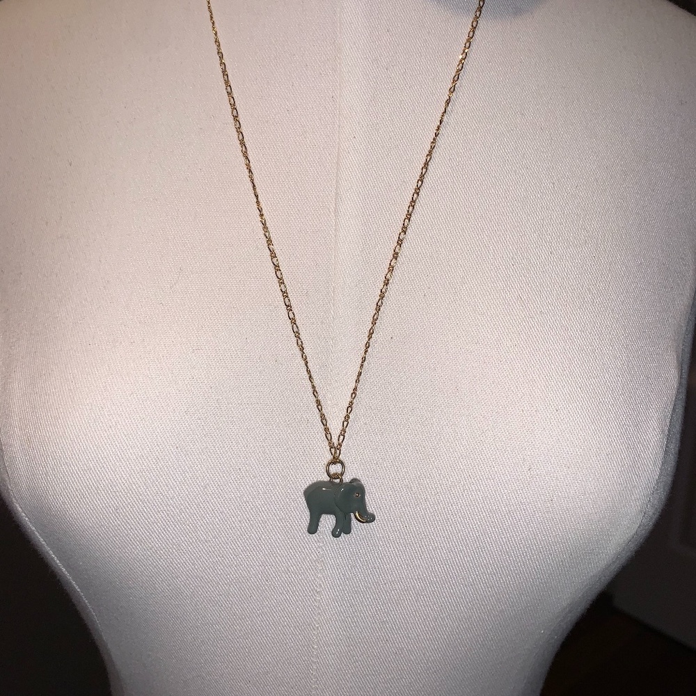 J.Crew Elephant Necklace